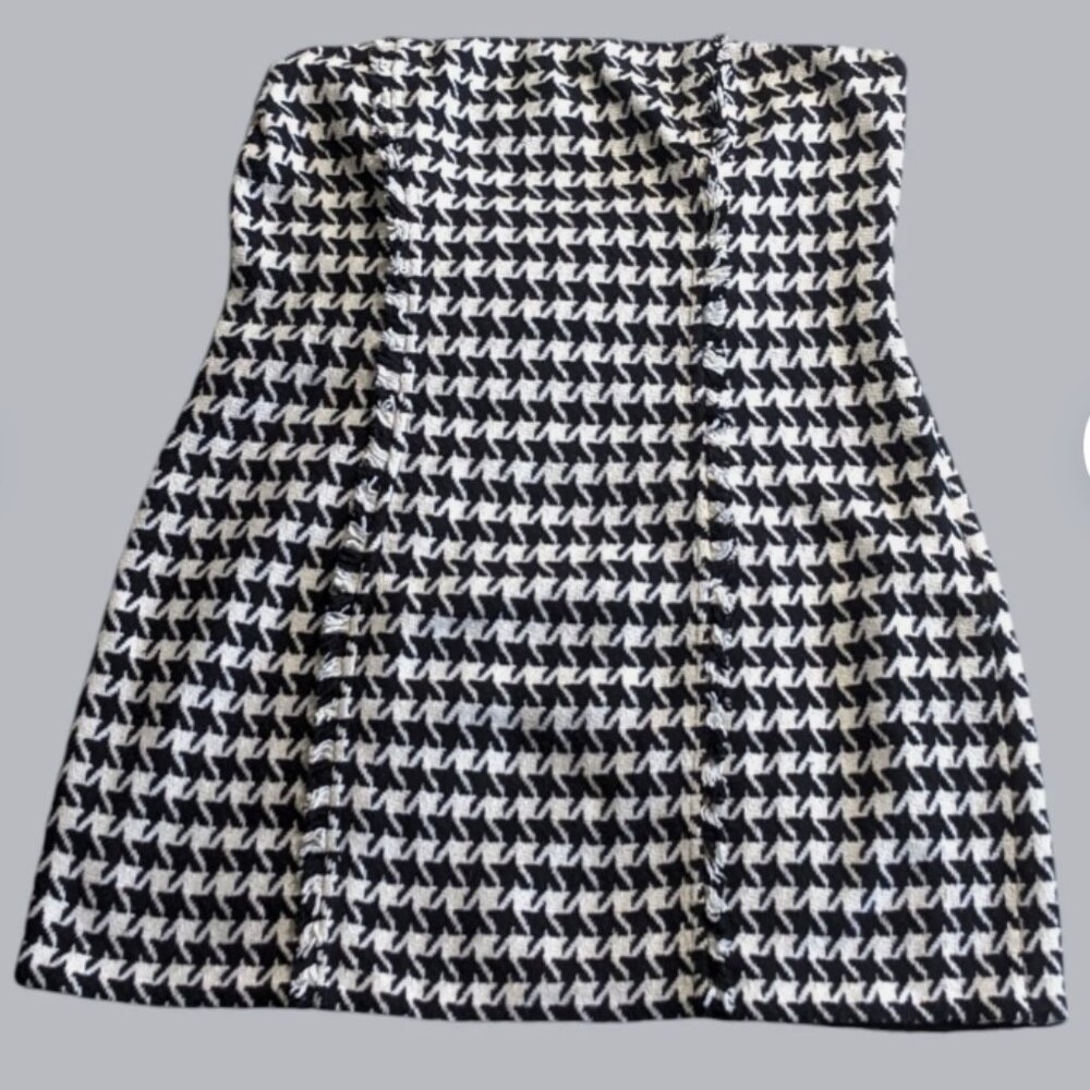 L'Academie - houndstooth-patterned dress
